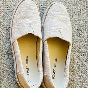 TOMS Beige Casual Slip-Ons